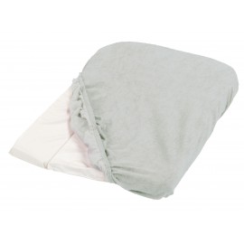 Lot de 2 housses de matelas à langer Gris clair