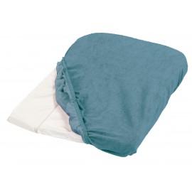 Lot de 2 housses de matelas à langer Bleu canard