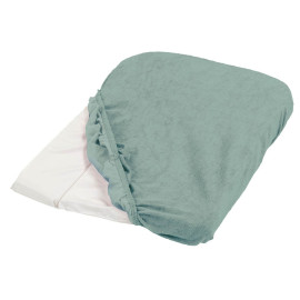 Lot de 2 housses de matelas à langer vert sauge